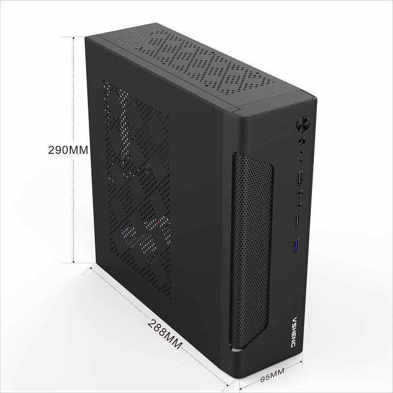 小蜜蜂MATX iTX 19*17厘米主板小机箱台式电脑主机箱小型迷你小1U