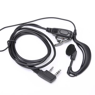 专业对讲机耳机K头耳挂式入耳麦对讲机配件耐拉耐用