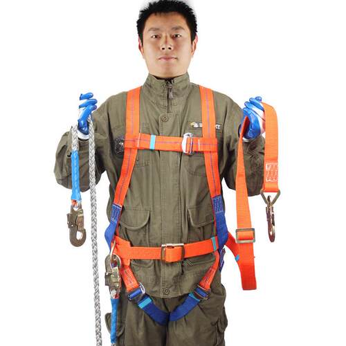 版安全带施工全身式全带五安点式空安全带欧电工高作半身电工业安