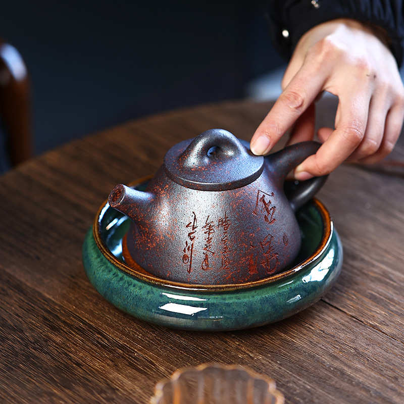 宜兴老段泥柴烧紫砂壶全手工茶壶办公室泡茶壶松鼠壶家用功夫茶具