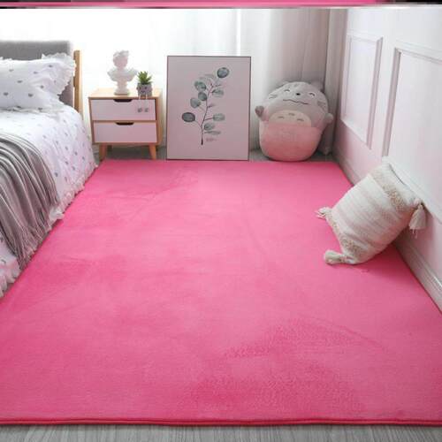 Fluffy Area Rugs for Bedroom Shaggy Floor Mat Carpet 地垫