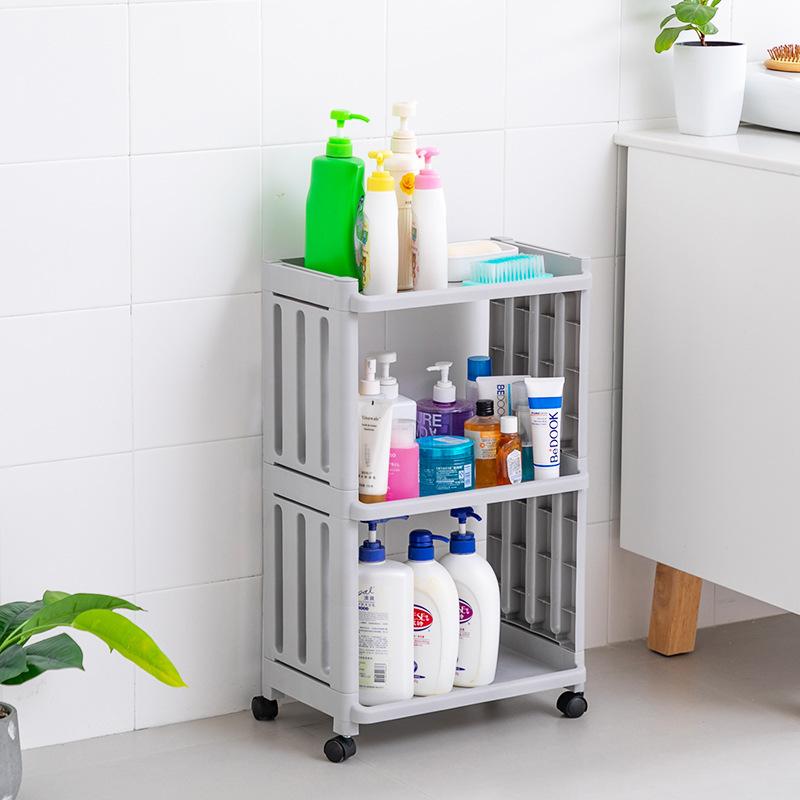 可移动浴室厨房书桌收纳置物架