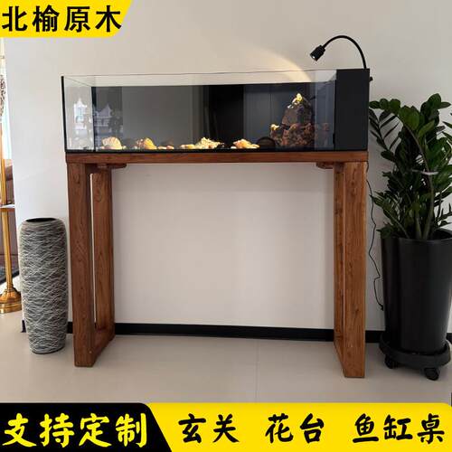 老榆木玄关桌长条窄桌条案民宿靠墙边桌古琴桌禅意吧台花台鱼缸桌