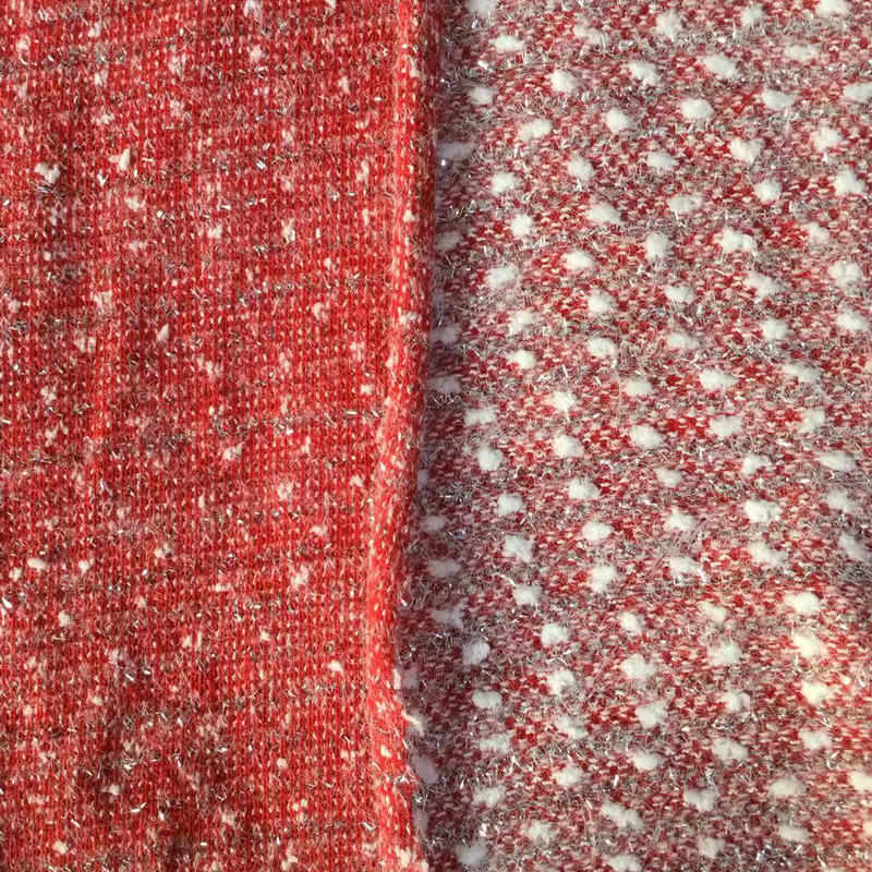 针织小单面面料提花料君面料秋冬 粗纺晟 香风斜纹绒布