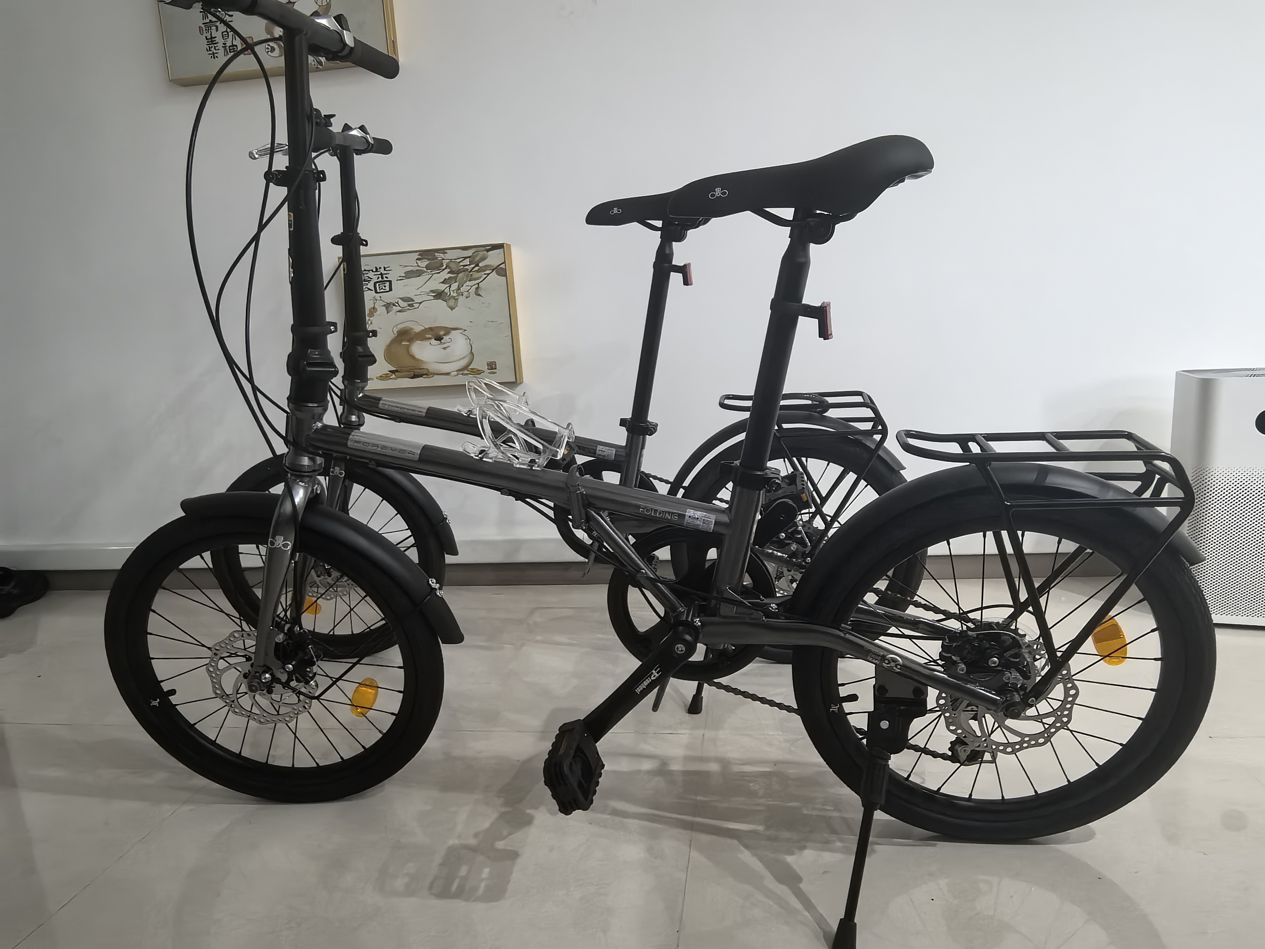 Складной велосипед Forever 16/20 дюймов, Shimano 7 скоростей, дисковые тормоза, городской photo review