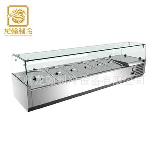 广州厂小家直销桌上披萨柜型不锈钢沙拉台型披萨台台VRX1800式 冷