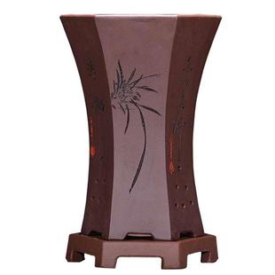 兰花盆专用花盆蝴蝶兰君子兰吊兰专用盆虎皮兰高端紫砂盆