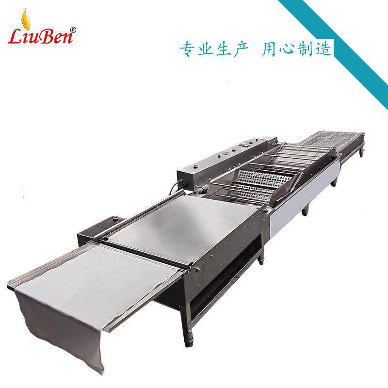 全自动面包甜甜圈油炸传输机波提球型圆圆圈油炸机商用产业用大型