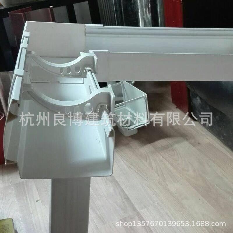 pvc成品落水管屋面房檐塑料落水系统别墅酒店天沟方形雨水排水管