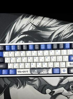 蓝色禁区洁世一键帽pbt适合wooting60ez63雨75ace68real67atkrs6A