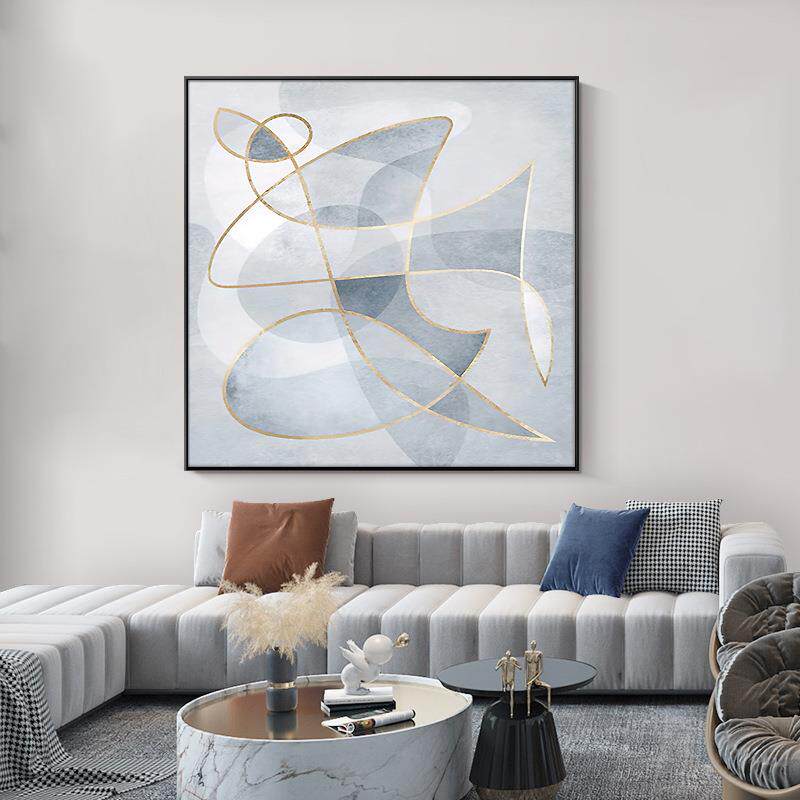 聆听现代厅简约客关装QX202204饰轻奢抽象大幅沙发落画地画卧室玄