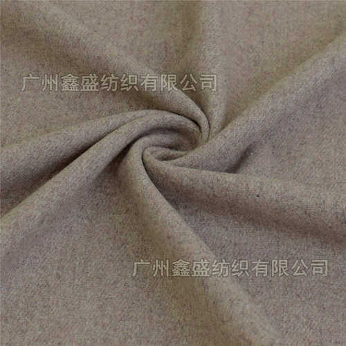 混色斜纹法兰绒呢料50羊毛370克薄半精纺双色粗花呢面料W83324