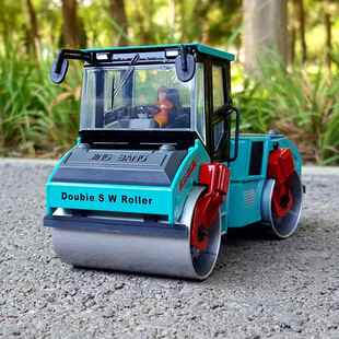高档合金工程车型15双0钢压路机合金人造金属:汽车装饰模型模儿童