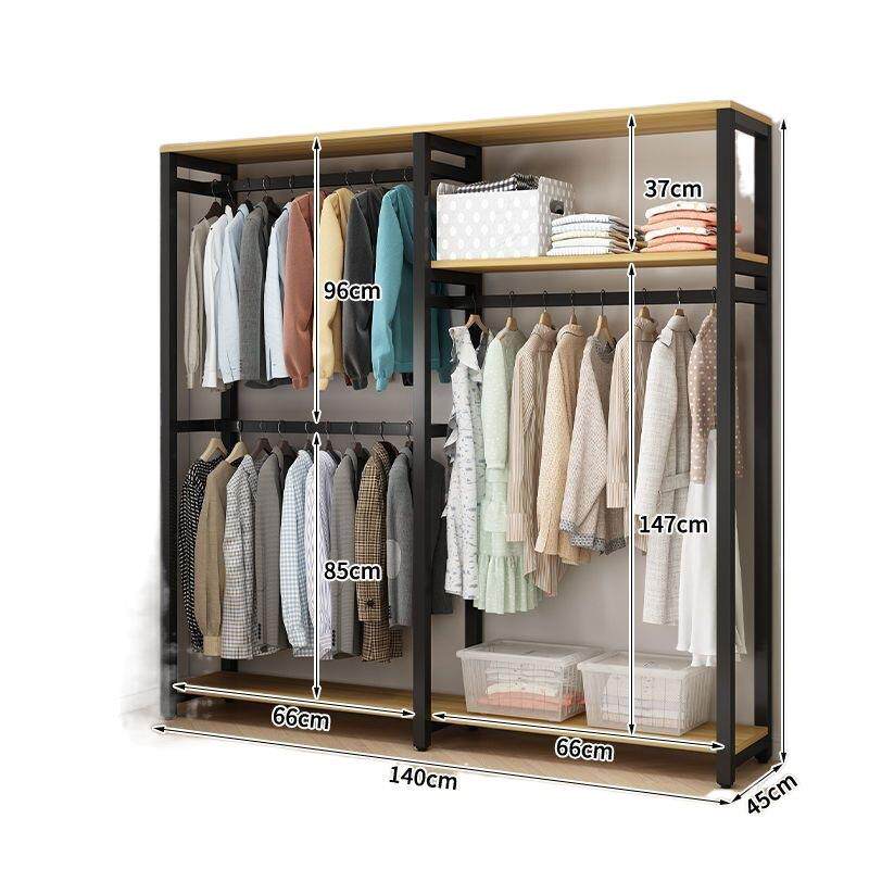 式衣柜阳台衣收层纳衣帽间多柜加固加简易衣帽架卧室多功XBB厚能