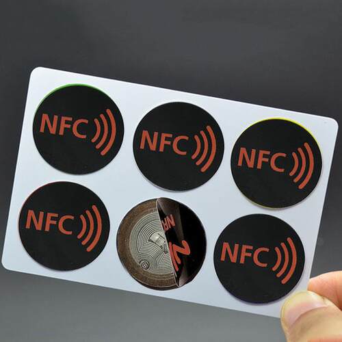 现货抗金属 NTAG215标签 黑色款 含6个NFC标签 NDEF格式