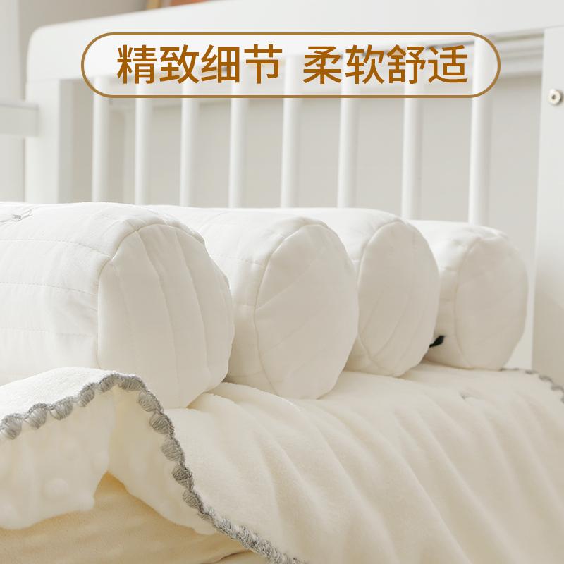 婴儿抱枕睡觉安抚侧睡圆柱长条靠枕ins 新生宝宝床围栏防撞可拆洗