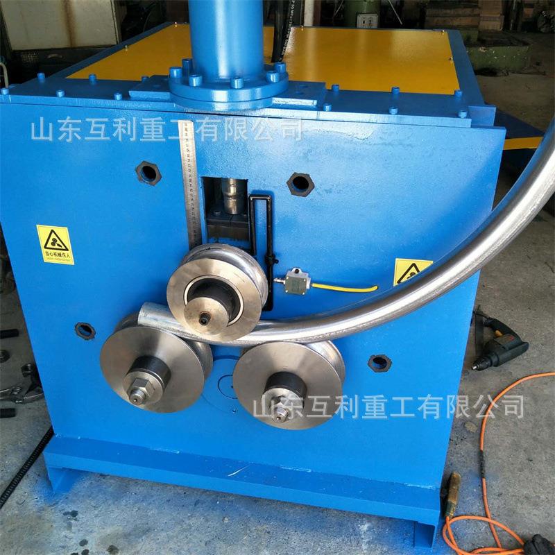 平台式液压角钢卷圆机 一次成型角铁弯弧机 内卷角铁法兰成型机