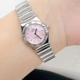 一口价98新公价24000元欧米茄星座22.5mm钻石女表手表1566.66.00