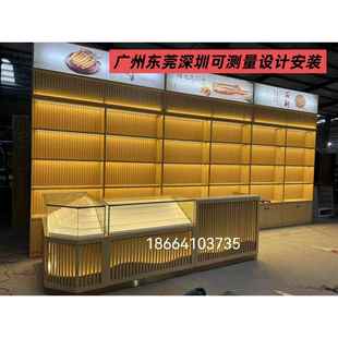 需定制烟酒展示柜超市烟酒柜便利店实木香烟柜白酒柜收银台一体组