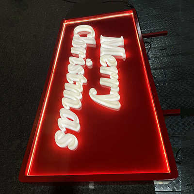 定制餐饮不锈钢发光字迷你字灯牌亚克力门头招牌led发光广告灯箱