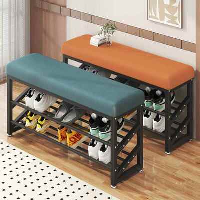 鞋换鞋凳用门口可坐式穿鞋坐凳进门55300凳入户柜凳一体软包坐垫