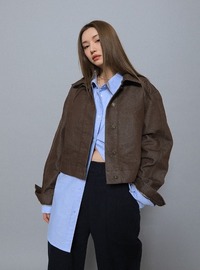 一吻定情韩国女装，stylenanda正版春秋，潮范女士牛仔短外套