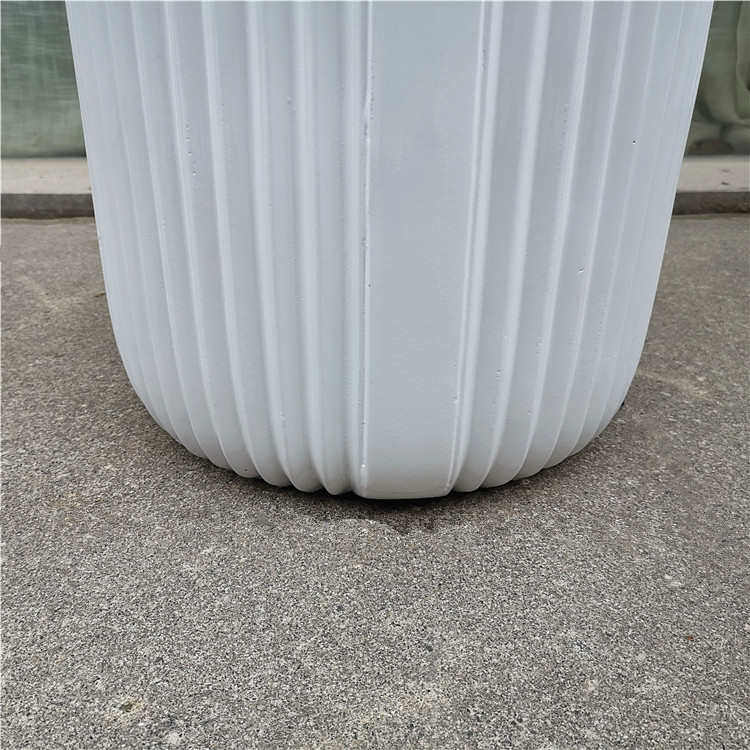 简约现代玻璃钢落地大花瓶会所商场软装仿真花艺摆设样品间微景观