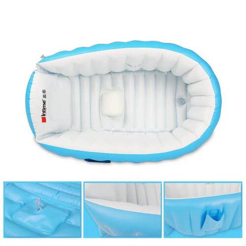 Portable Inflatable Bath Tub For Children Kids Hand Air Pump