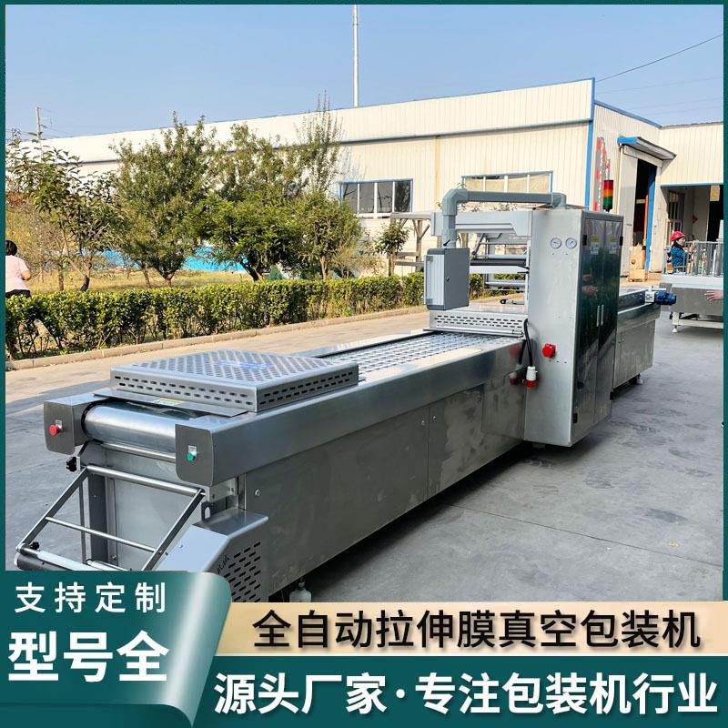 烤鸭胸肉肘花拉伸膜真空包装 广慧元机一水根筋辣条独立包装真空