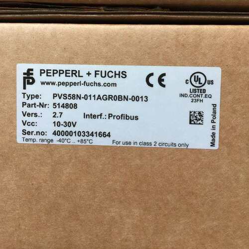 P*F单圈绝对值编码器 PVS58N-011AGR0BN-0013 订货号：514808现货