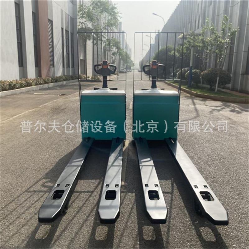 T站驾电动托盘搬运车2吨叉车铲车锂电液压地牛拖车北京