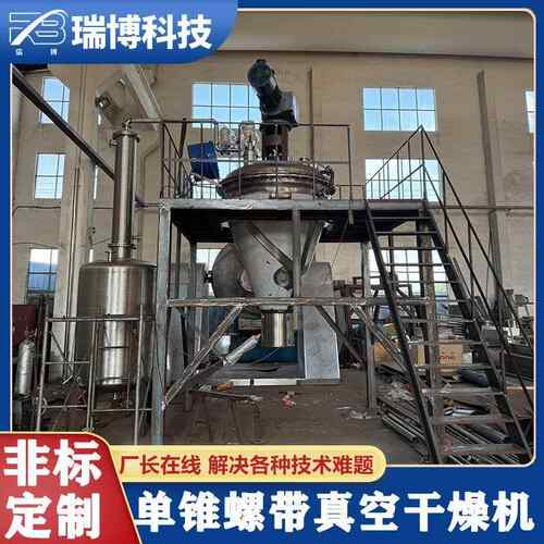高分子干聚合硫酸镁 滚石 粉燥机 单锥螺带真空EZC物烘干设备