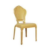 典礼成型罗马户外亮椅子一体婚庆靠背面椅酒店婚礼北欧餐椅pp塑料