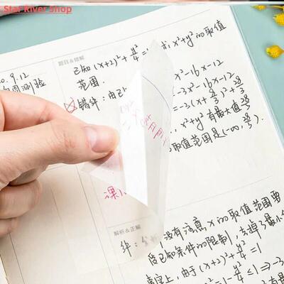 Transparent sticky notes with scrapes stickers sticky simple