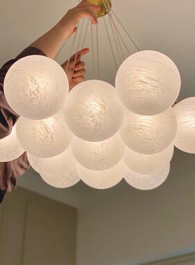 北璃吊灯泡泡欧球玻蜡客厅AQ7411餐厅卧室月球星球民宿创意艺术烛