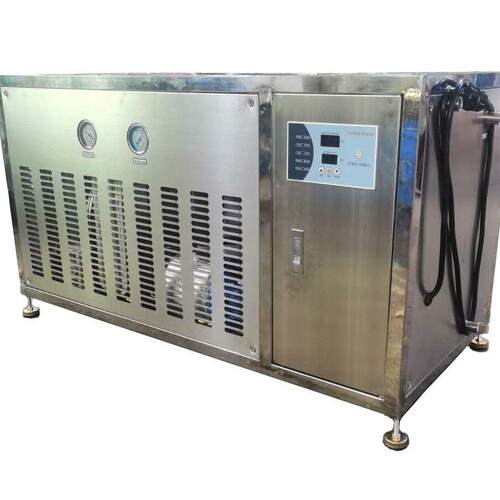 卧式100L冰水机，酒店、蛋糕房用和面冷水机，挂墙式水制冷机