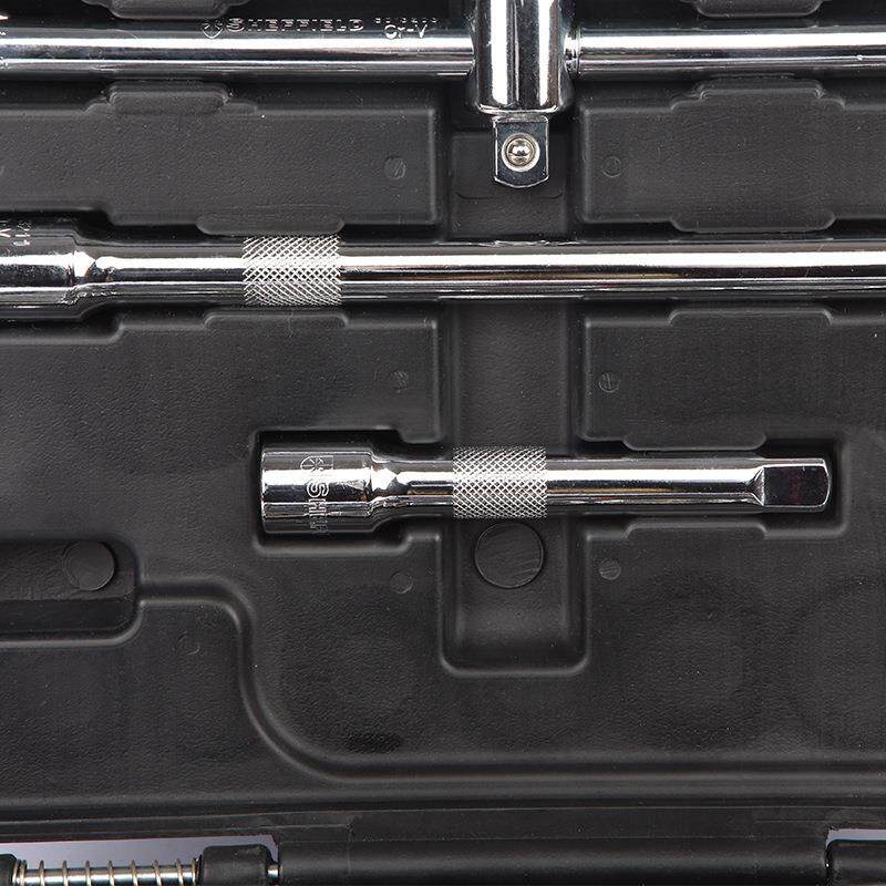 26轮件套1/2"列ANG公制1系2角铬组套钒钢修车工具棘套筒扳手套装