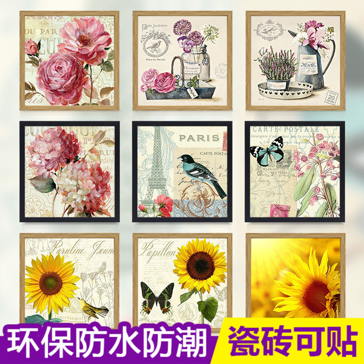 现代客厅电表箱挂画卫生间防水画卧室书房壁画餐厅饭厅酒店装饰画图片