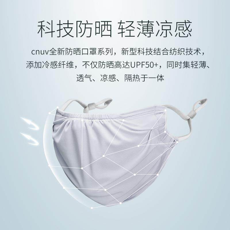 新款直销防晒口罩女夏防紫外线可清洗透气薄款男骑行遮脸护耳遮阳