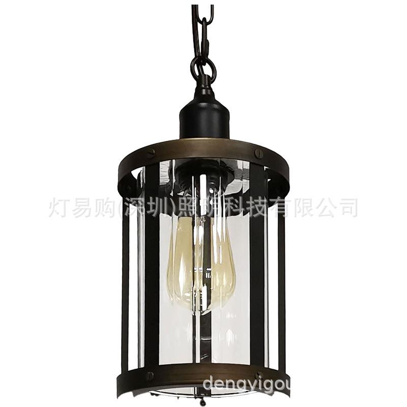 厨房岛金属农舍迷你枝形吊灯玻璃灯罩餐厅走廊庭院复古乡村简约