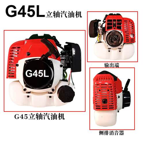 G45汽油机G45L侧排立轴地钻船外机割草机动力小型通用发动机动力
