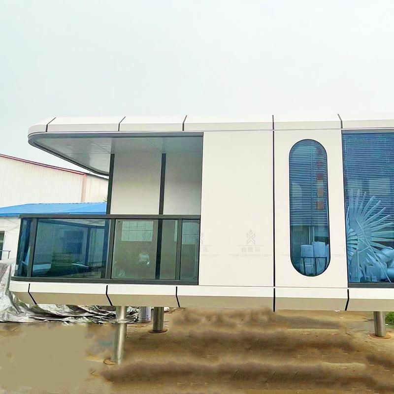 乡村度假屋低成本模块化集装箱建筑简约风太空舱房车移动民宿