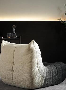 摩沙羯座小屋设计师款变色人毛毛虫沙发单tb-73265人发客厅渐懒阳