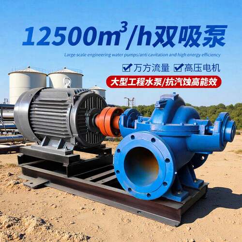 中开双吸离心泵单级大流量S/SH型高扬程380V中开泵大型支持出口