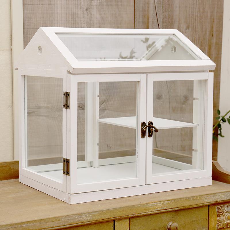 岛拉木质玻璃花房花架卉几花61761058器爱防冻花植物花暖房可装饰