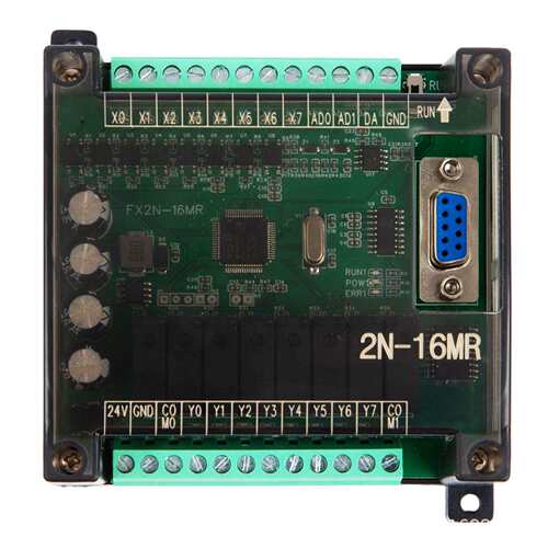国产PLC可编程控制器FX2N工控板继电器16MR 简易型