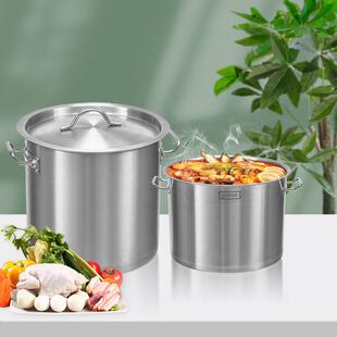 复合底不锈钢桶双耳大容量身汤锅饭堂耐用储水桶商用不锈钢汤桶