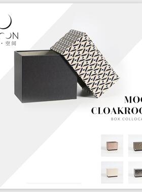 MOON慕空间样板房衣帽间化妆台摆件收纳盒首饰盒软装饰品摆设道具