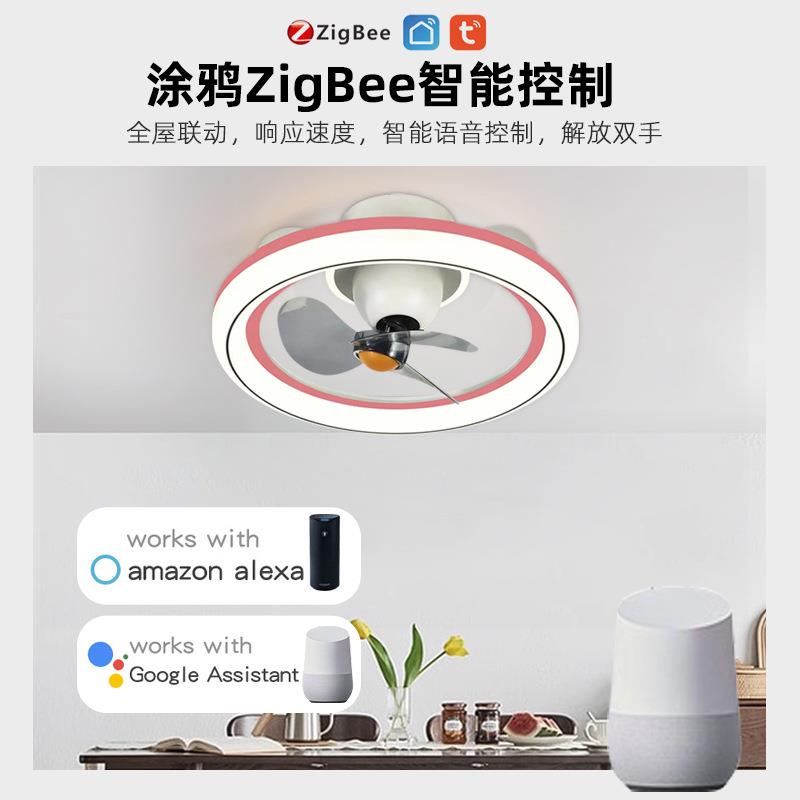 新款直销现代简约儿童卧室吸顶灯客厅餐厅风扇吊灯全光谱护眼卧室