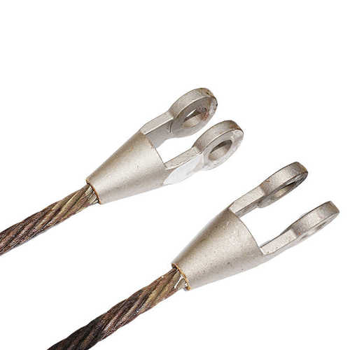 钢丝绳闭式钢丝绳浇铸巴氏合金浇筑 索开式拉索浇铸杆钢索调节节